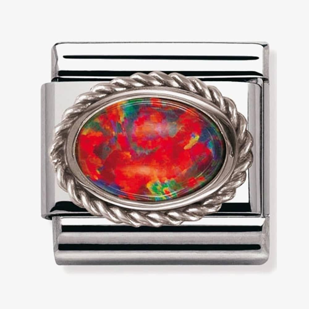 Composable Red Opal Stone Charm