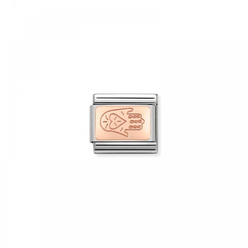 Composable Rose Gold Hand of Fatima Charm