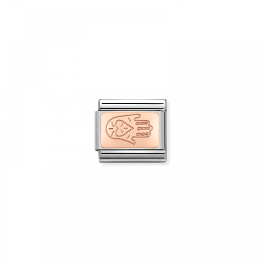 Composable Rose Gold Hand of Fatima Charm