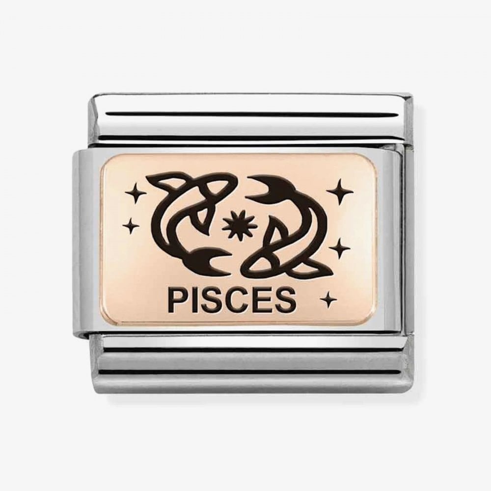 Composable Rose Gold Pisces Charm
