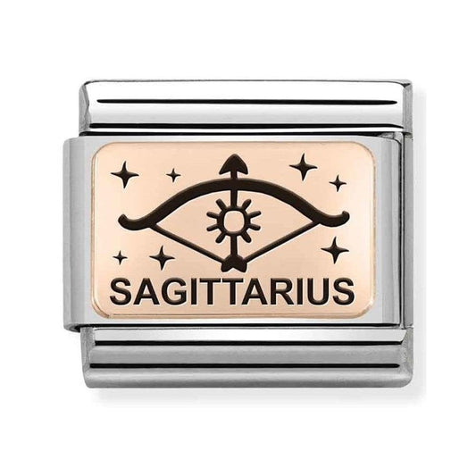 Composable Rose Gold Sagittarius Zodiac Charm