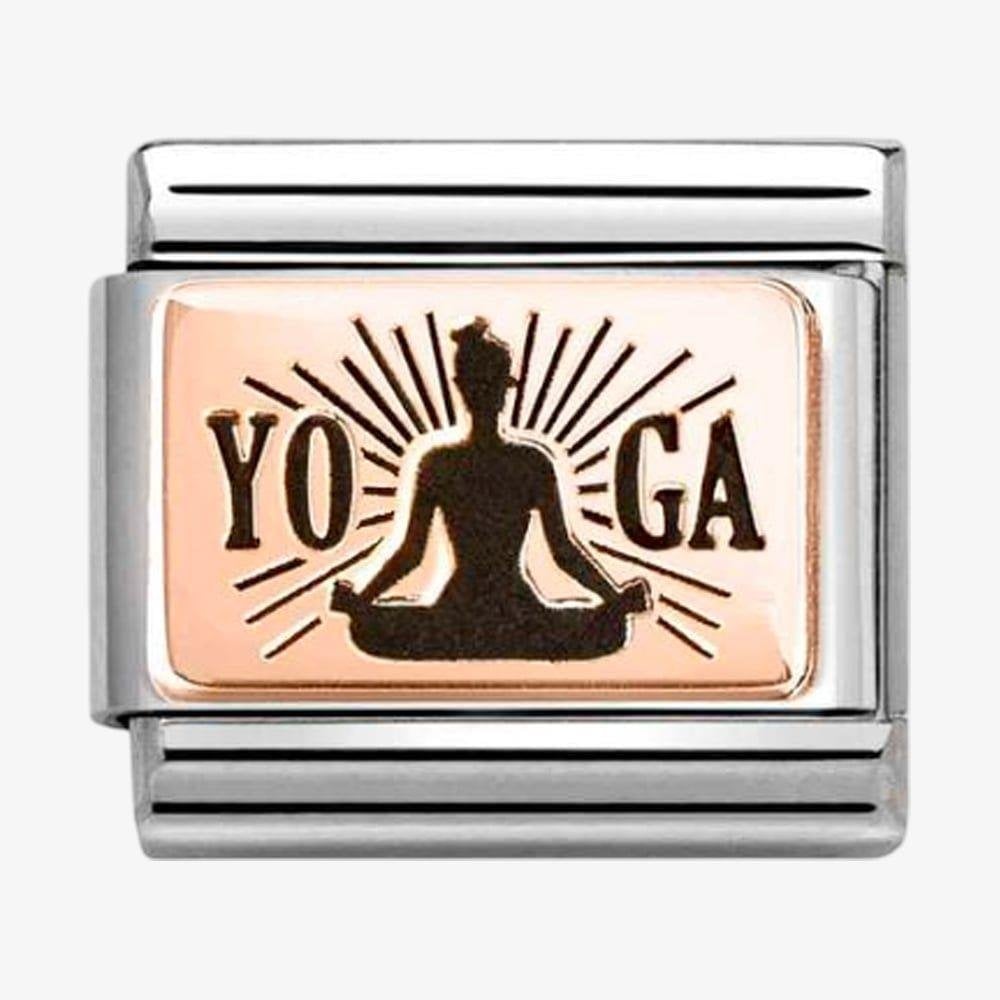 Composable  Rose Gold Yoga Meditation Charm