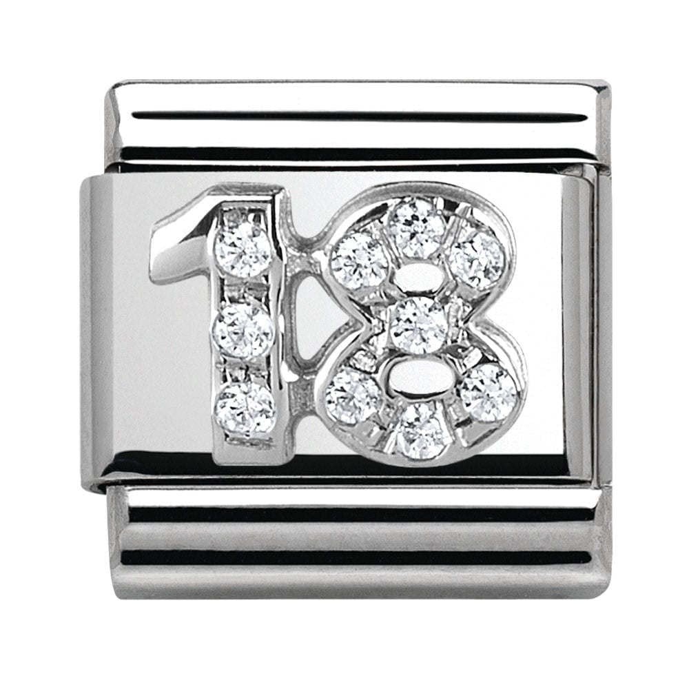 Composable Silver Shine CZ 18 Charm
