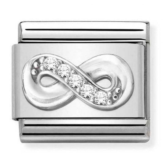 Composable Silver Shine CZ Infinity Charm