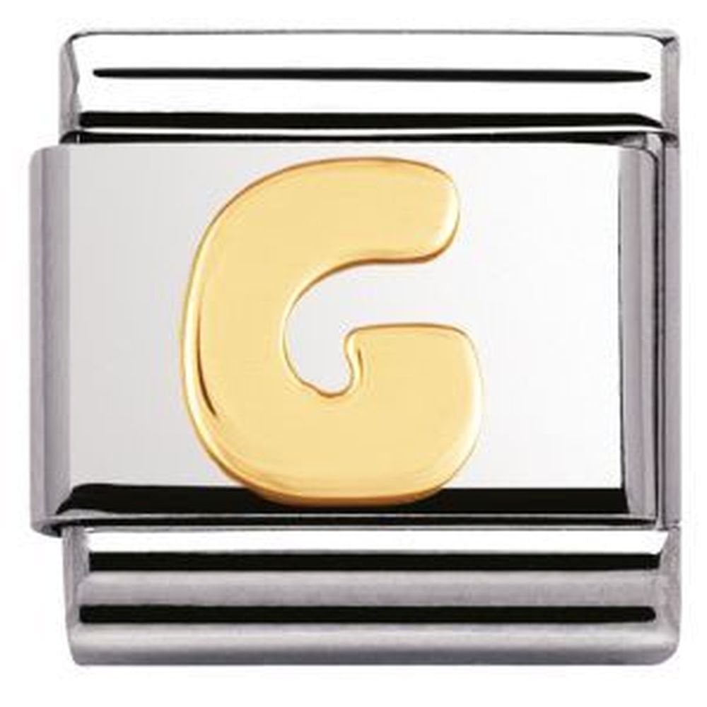 Composable Steel with Gold G Charm