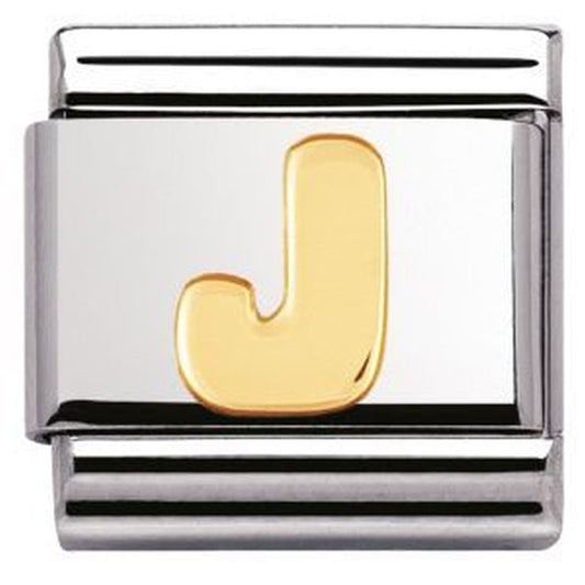 Composable Steel with Gold J Charm