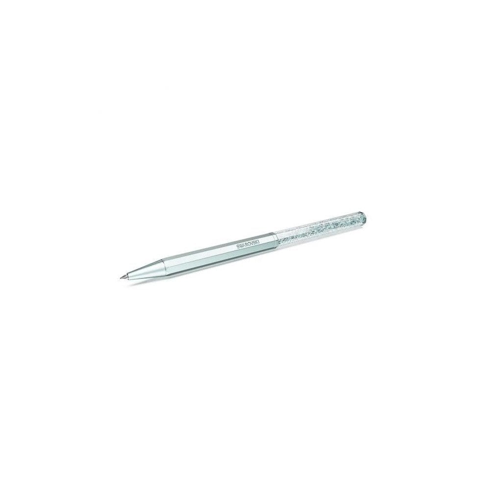 Crystalline Ballpoint Pen, Octagon shape, Blue, Light-blue lacquered