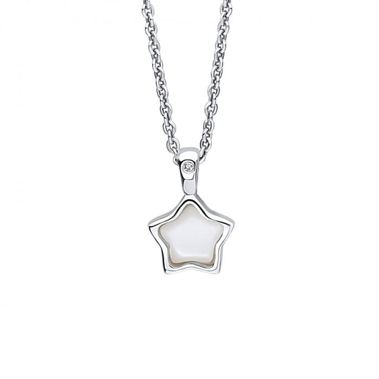 D for Diamond June Birthstone Star Pendant
