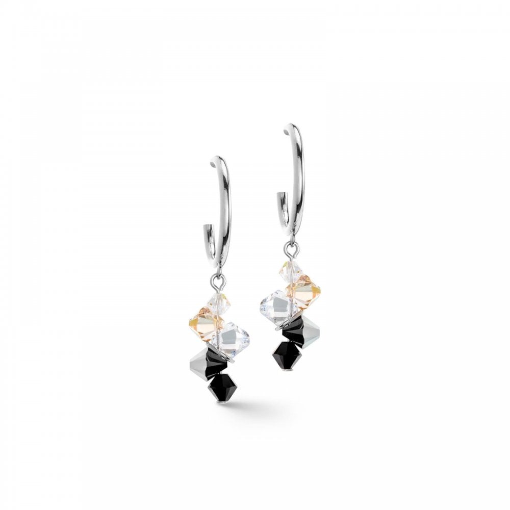 Dancing Crystals earrings silver black