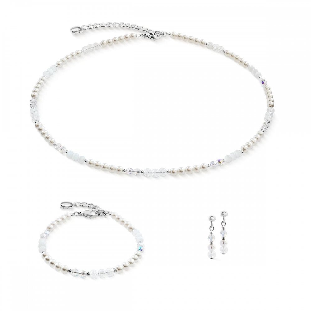 Earrings Princess Rhythm Silver-White