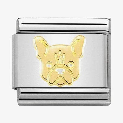 French Bulldog symbol in 18ct gold.