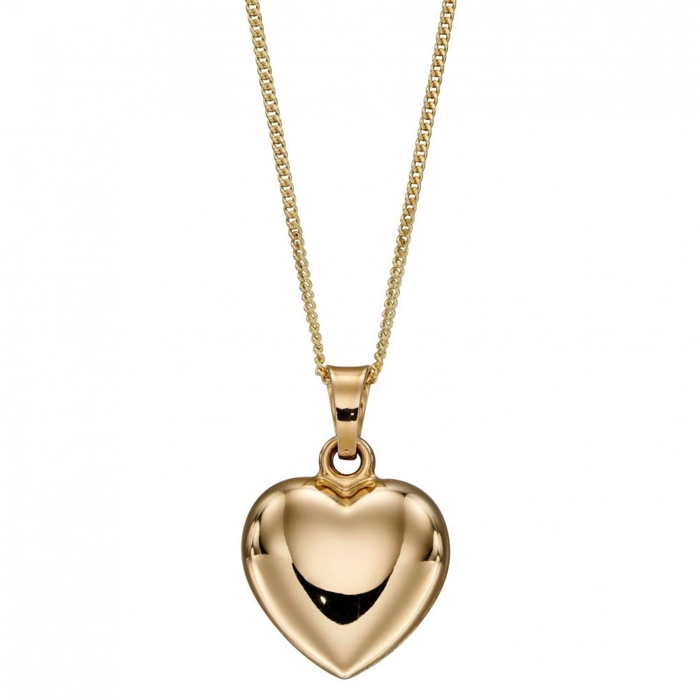 Gecko Elements 9ct Gold Childs Heart Pendant