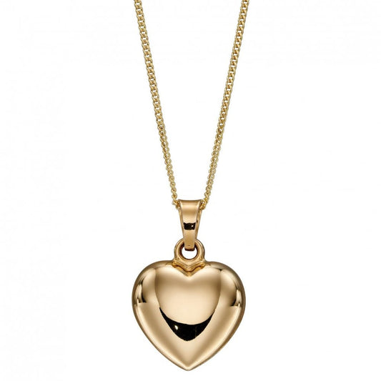 Gecko Elements 9ct Gold Childs Heart Pendant