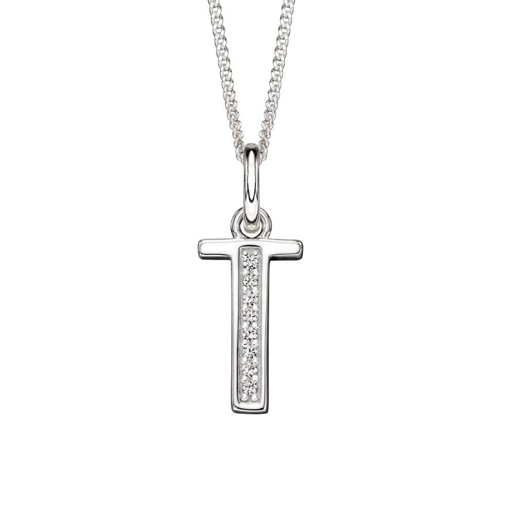Gecko Inital Pendant - T
