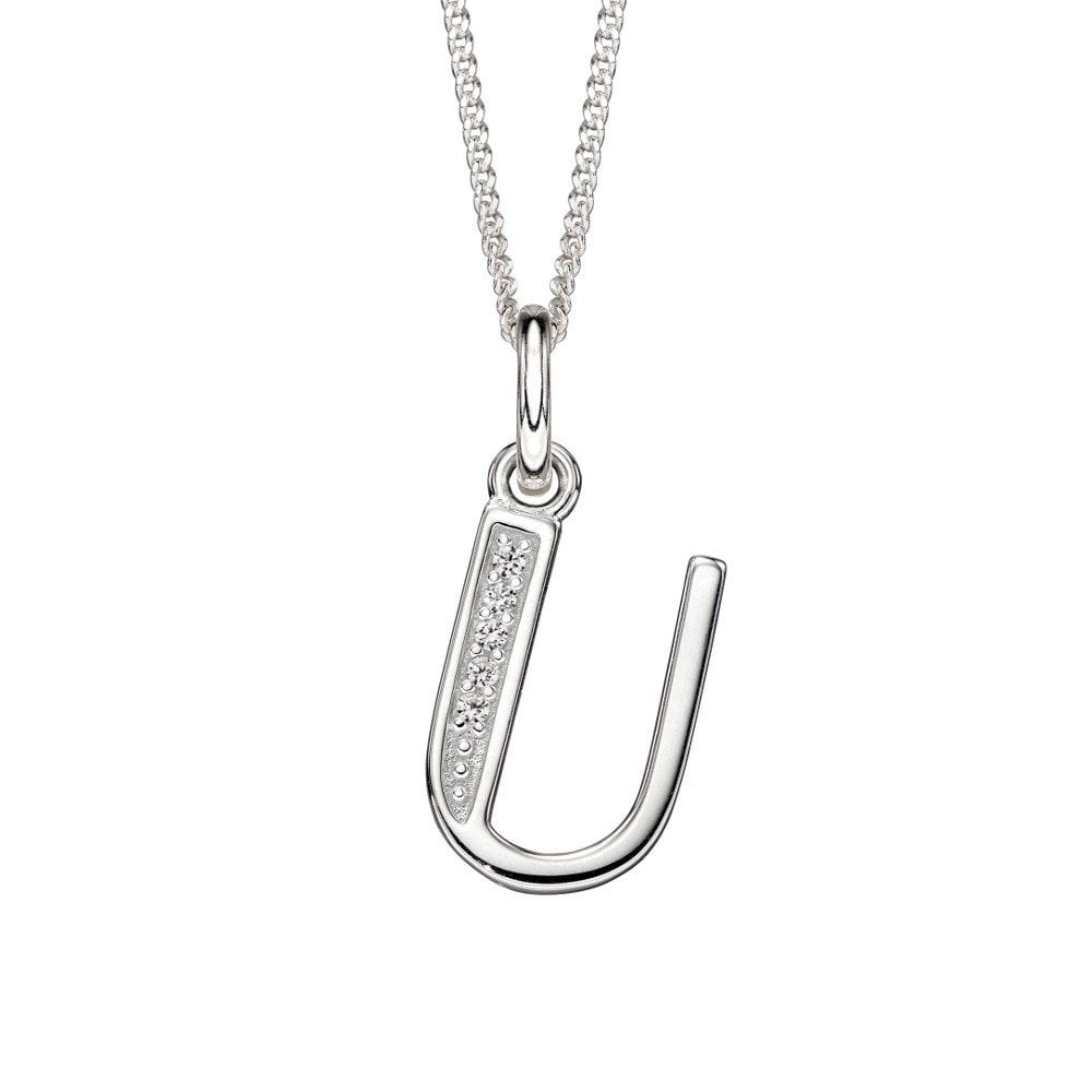 Gecko Inital Pendant - U