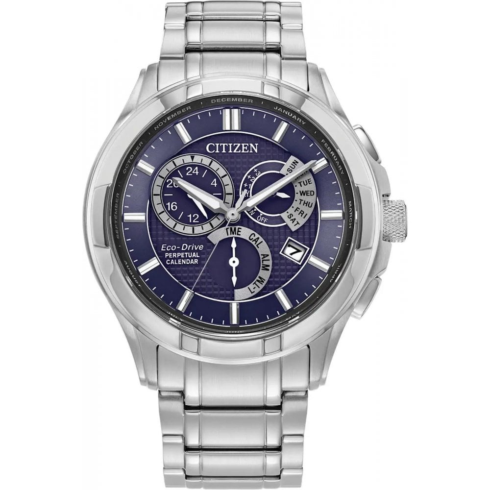 Gents Classic 8700 Stainless Steel Eco-Drive Watch