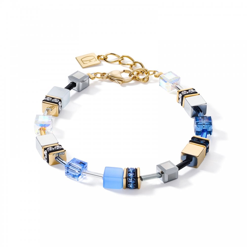 GeoCUBE® Bracelet blue-gold
