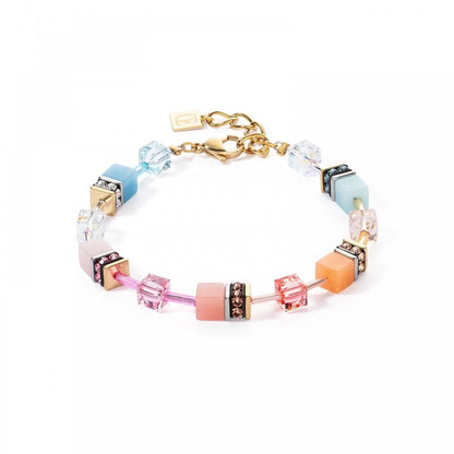 GeoCUBE® Iconic bracelet aqua-apricot