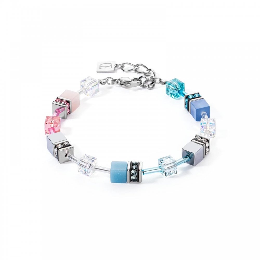 GeoCUBE® Iconic bracelet blue-pink