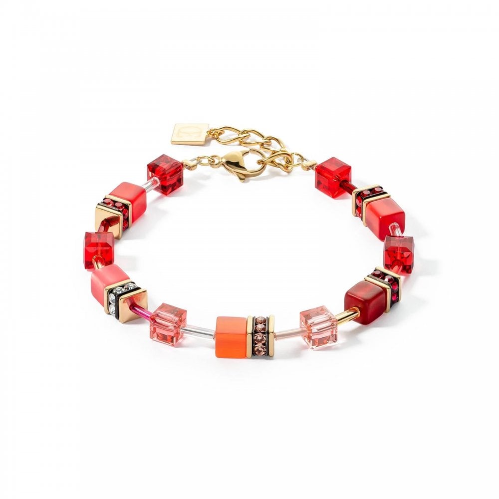 GeoCUBE® Iconic bracelet gold red