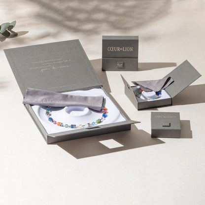 GeoCUBE® Iconic Lite Black Necklace & Bracelet Set