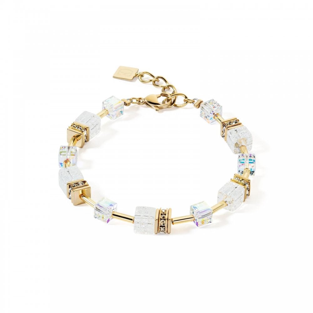 GeoCUBE® Iconic Nature bracelet gold white
