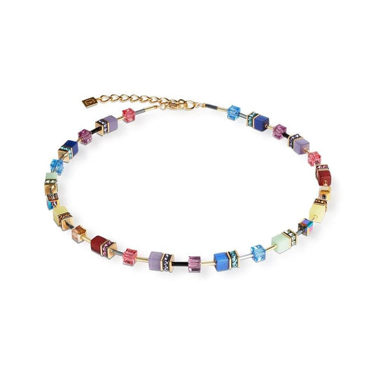 GeoCUBE® Iconic Necklace Festive Gold-Multicolour