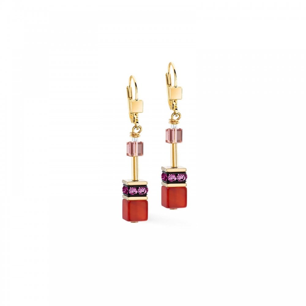 GeoCUBE® Iconic Precious Earring Festive Red