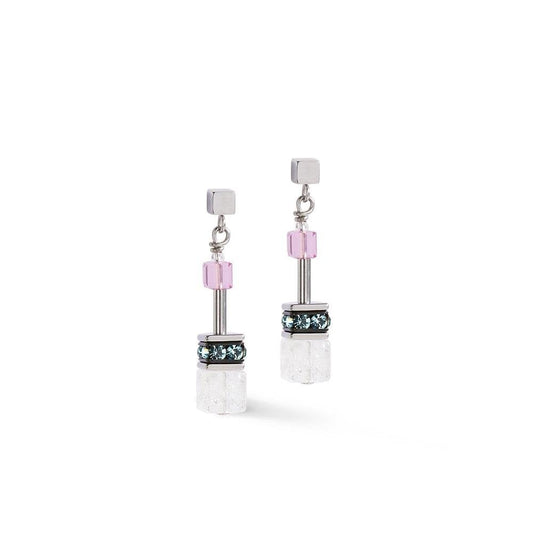 GeoCUBE® Iconic Precious Earrings Pink-Lilac