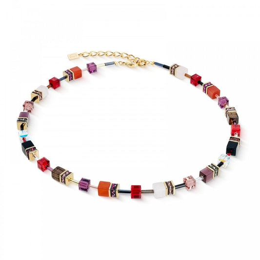 GeoCUBE® Iconic Precious Festive Red Necklace