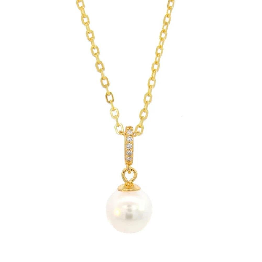 Georgini Adagio Effortless Glow Pearl Pendant Gold