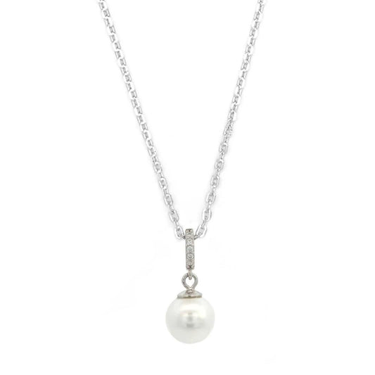 Georgini Adagio Effortless Glow Pearl Pendant Silver