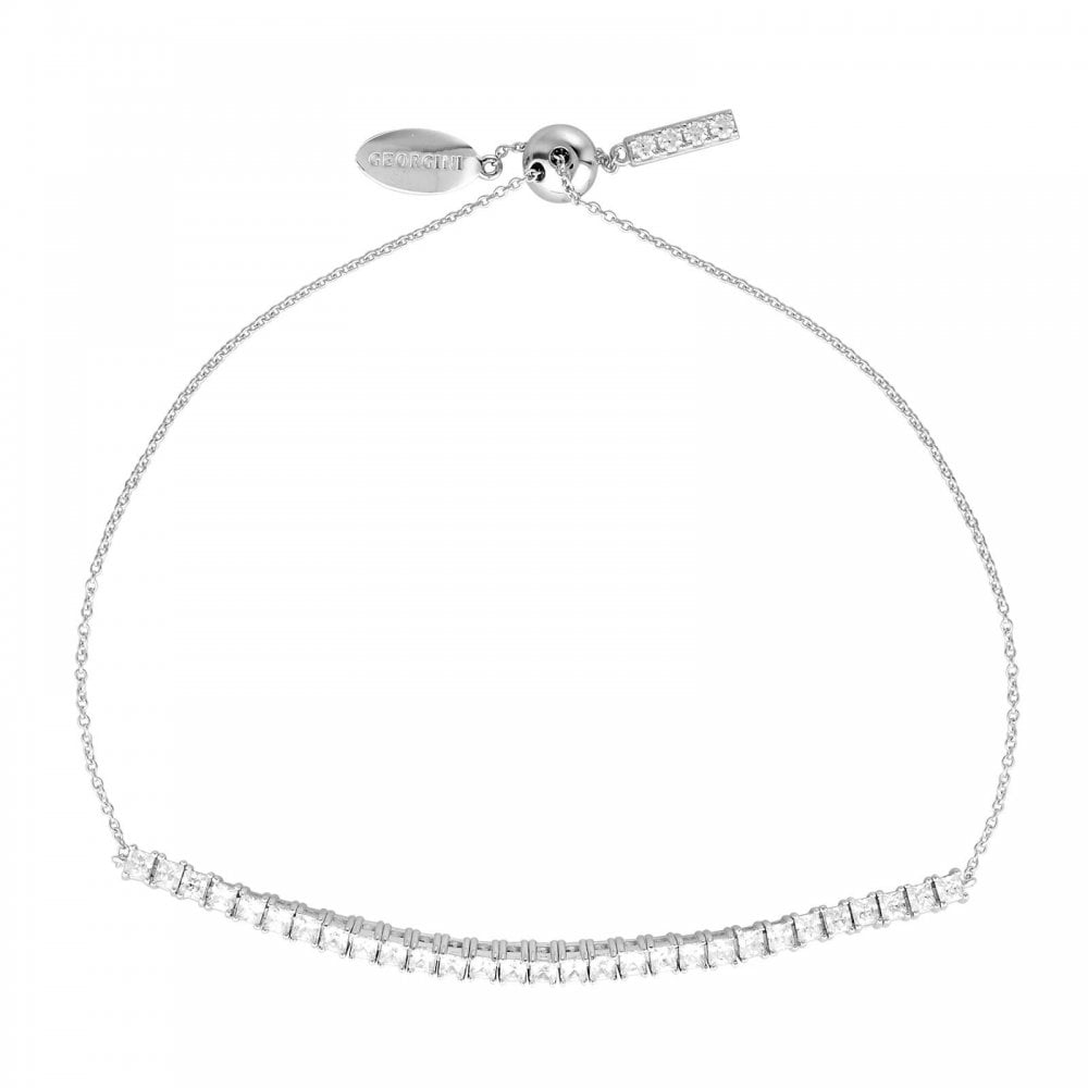 Georgini Iconic Bridal Vera 2mm CZ Silver Bracelet