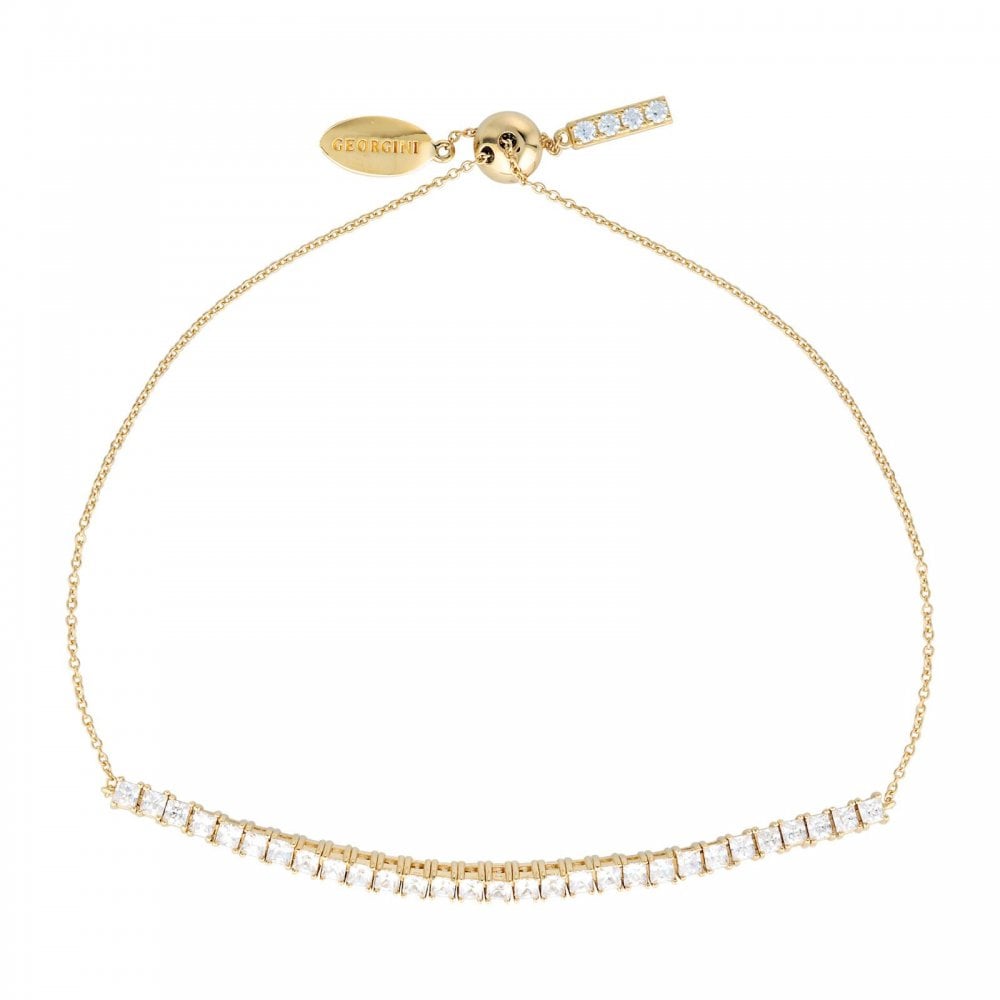 Georgini Iconic Bridal Vera 2mm Gold CZ Bracelet