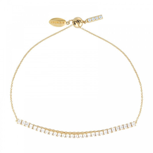 Georgini Iconic Bridal Vera 2mm Gold CZ Bracelet