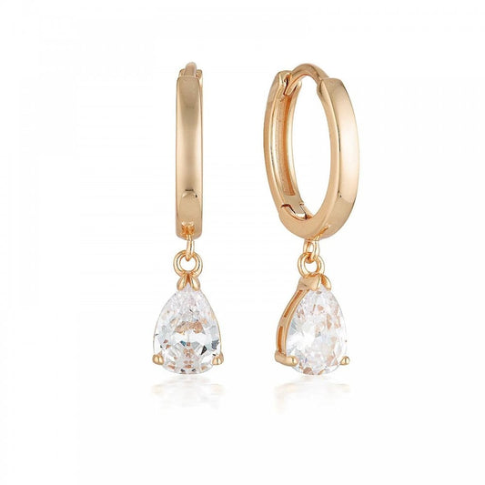 Georgini Love is in the Air Pia Rose CZ Hoops