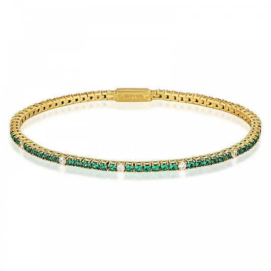 Georgini Milestone Emerald Green Nano and White Bracelet