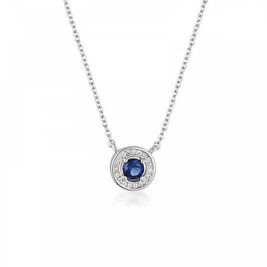 Georgini Milestone Sapphire Nano CZ Silver Pendant