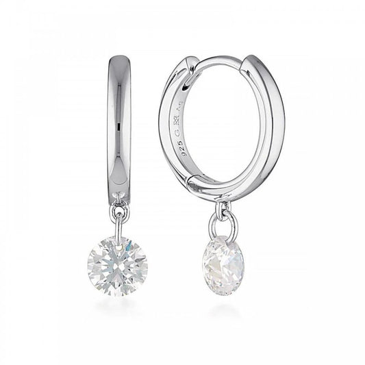 Georgini Mirage Alice White CZ Droplet Earrings
