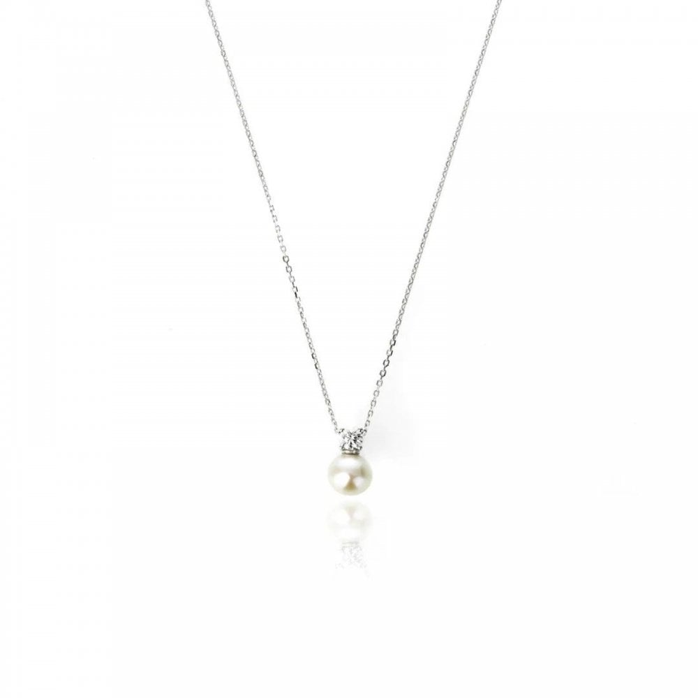 Georgini Oceans Noosa FW Pearl Silver Necklace