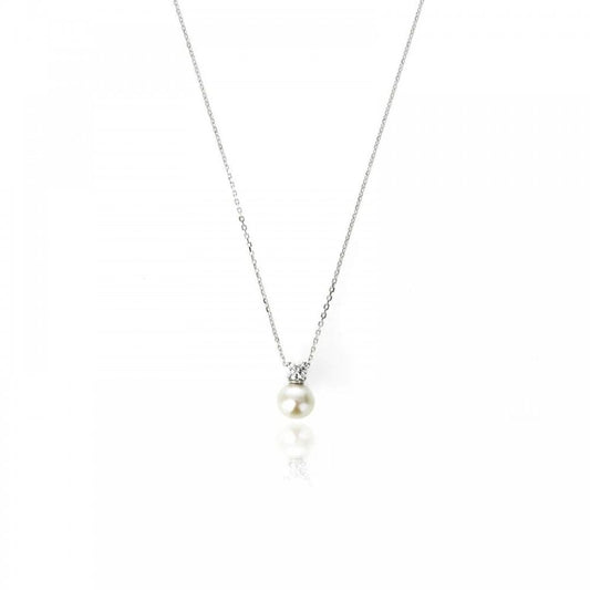 Georgini Oceans Noosa FW Pearl Silver Necklace