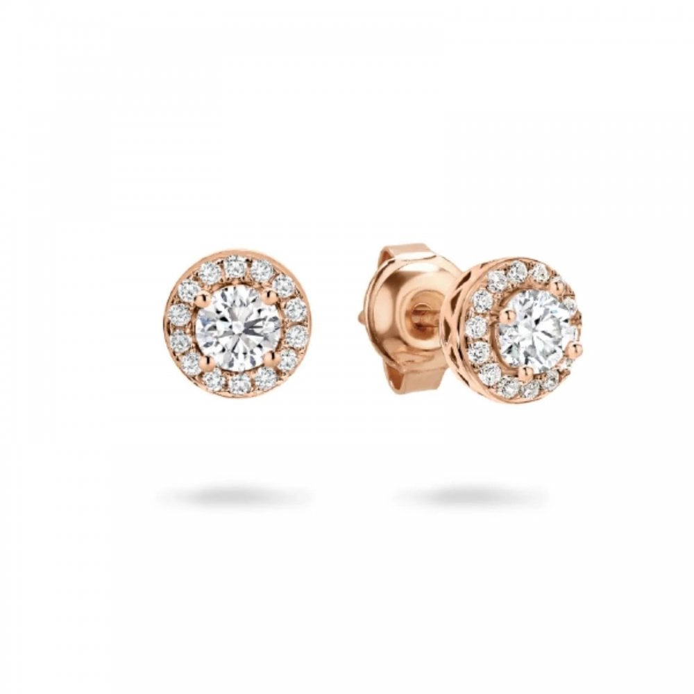 Georgini Petite Rose Plated Cluster Stud Earrings