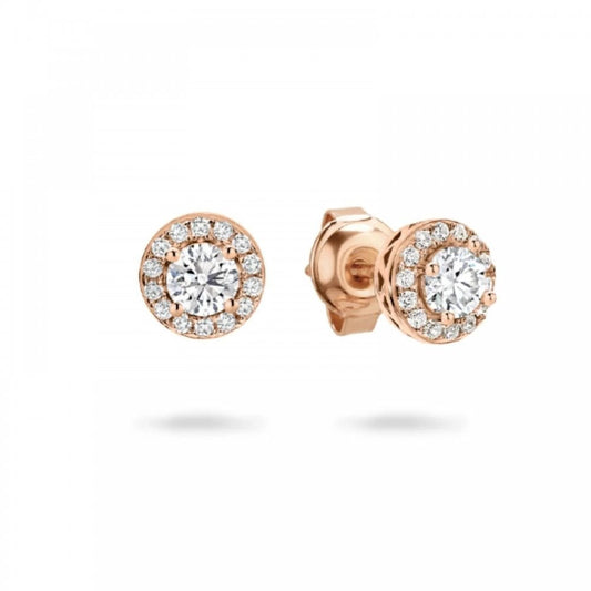 Georgini Petite Rose Plated Cluster Stud Earrings