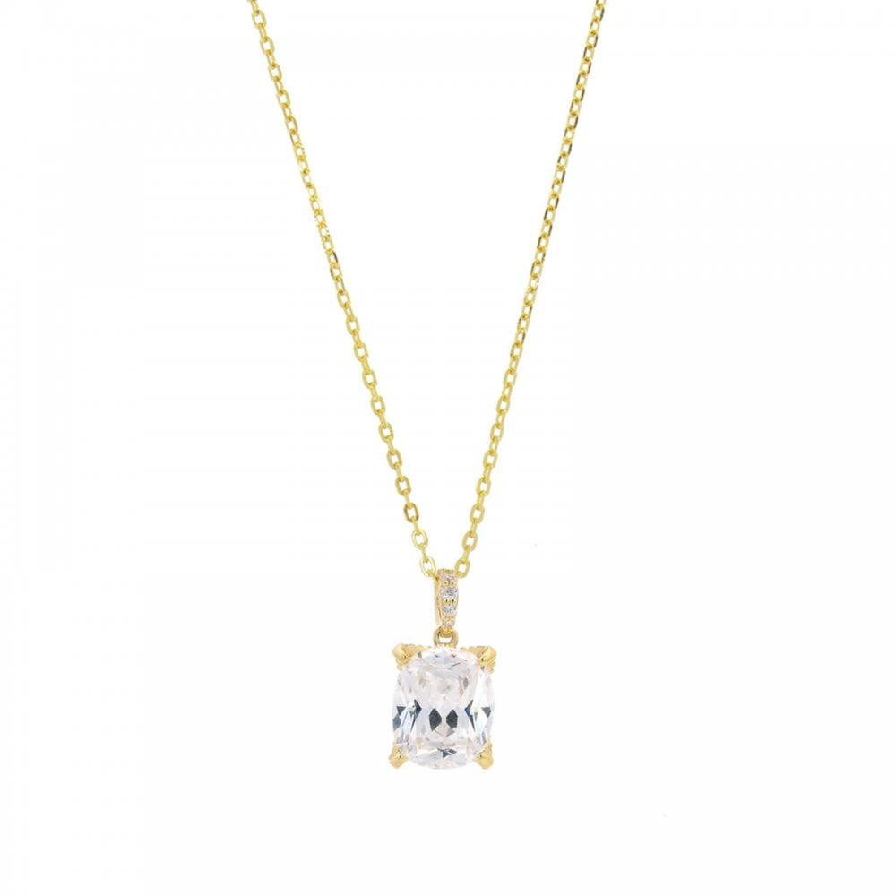 Georgini Sydney Soirée Elaine Cushion Cut Pendant Gold