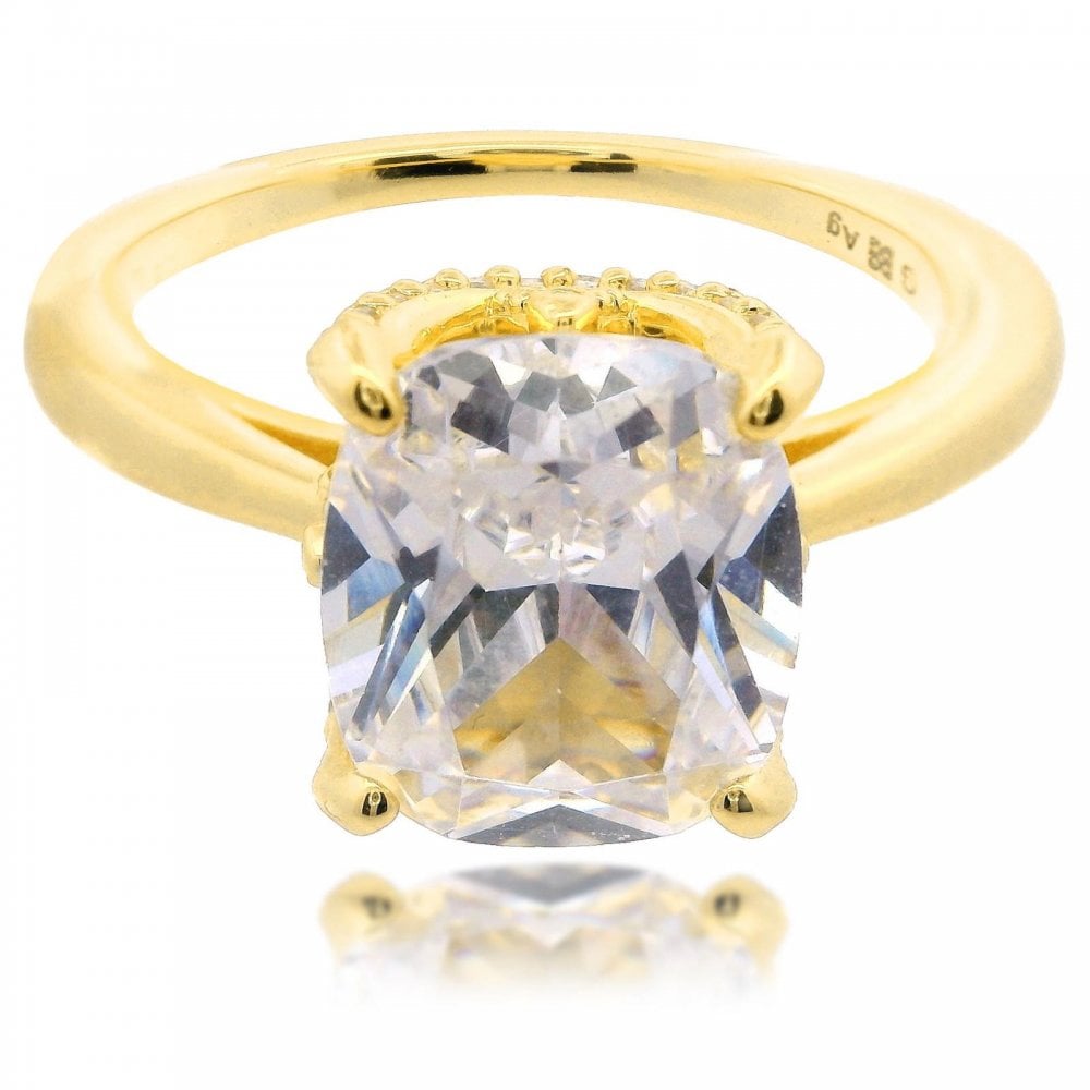 Georgini Sydney Soiree Elaine Cushion Cut Ring GP