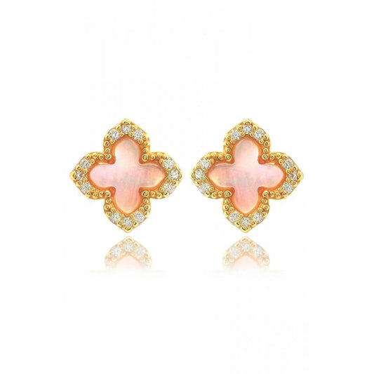 Georgini Sydney Soiree Fairwater MOP Earrings Gold Plated