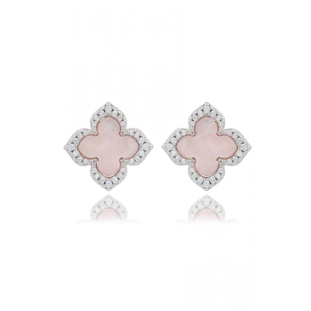 Georgini Sydney Soiree Fairwater MOP Earrings Silver