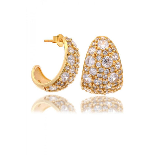 Georgini Sydney Soiree Rose Bay Earrings Gold Plated Cubic Zirconia