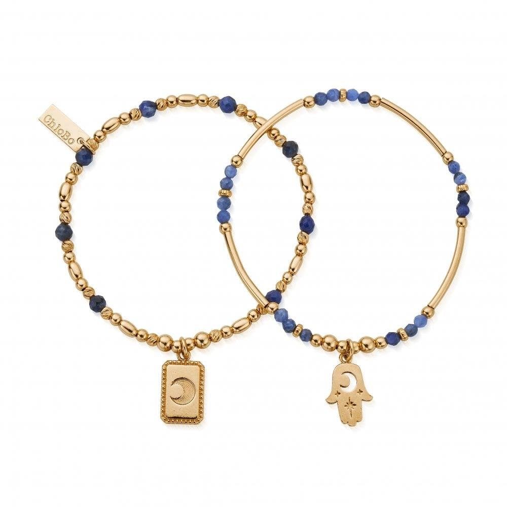Gold Manifest Sodalite Set of 2