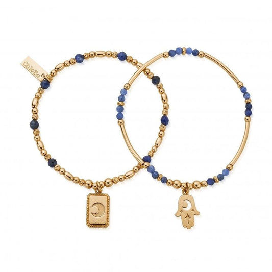Gold Manifest Sodalite Set of 2